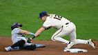 Jonathan Aranda debutó en una Serie Mundial con los Rays (Fotografía: Reuters)