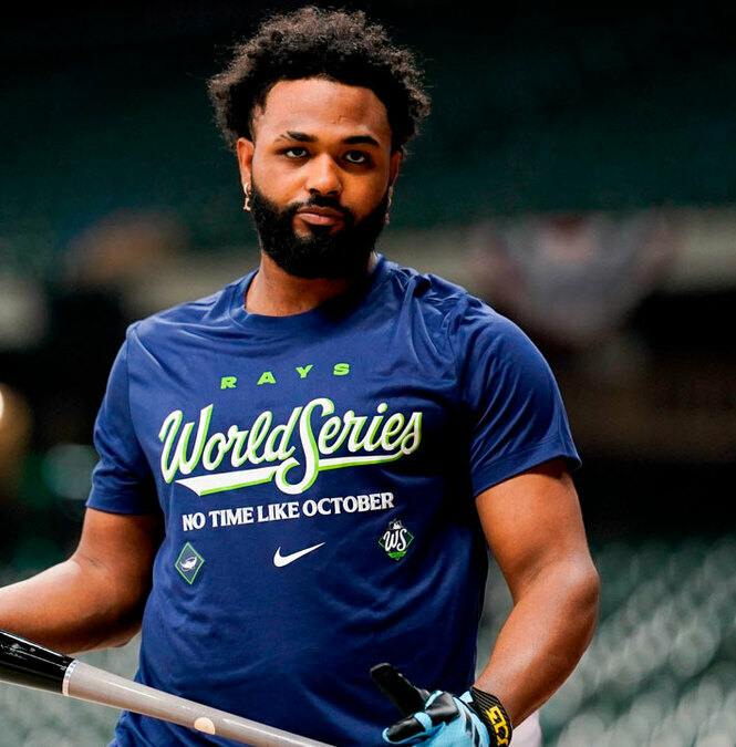 Junior Caminero es el máximo jonronero de los Rays esta temporada. (Foto: MLB.com)