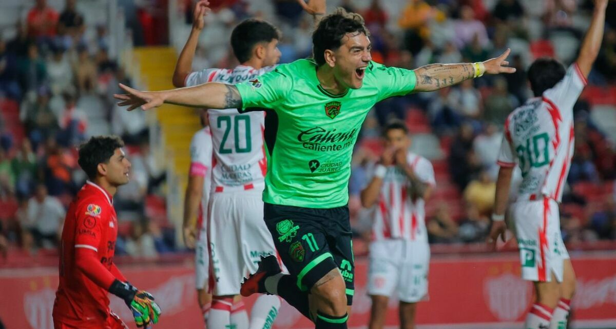 Luca Martínez Dupuy le dio el empate a Juárez ante Necaxa (Fotografía: Mexsport)