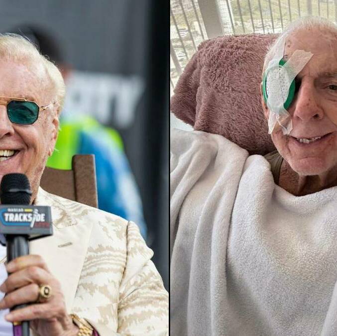 Ric Flair reapareció en las redes con un parche en el ojo tras sufrir una aparatosa caída. FOTO: @ ricflairnatureboy