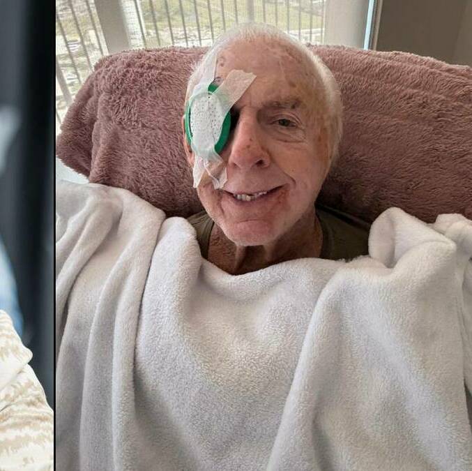 Ric Flair reapareció en las redes con un parche en el ojo tras sufrir una aparatosa caída. FOTO: @ ricflairnatureboy