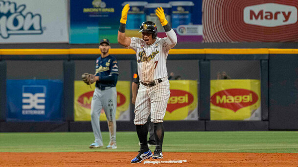 Caracas visita al Magallanes buscando mantener su ascenso en la LVBP 2026. (Foto: Leones del Caracas)