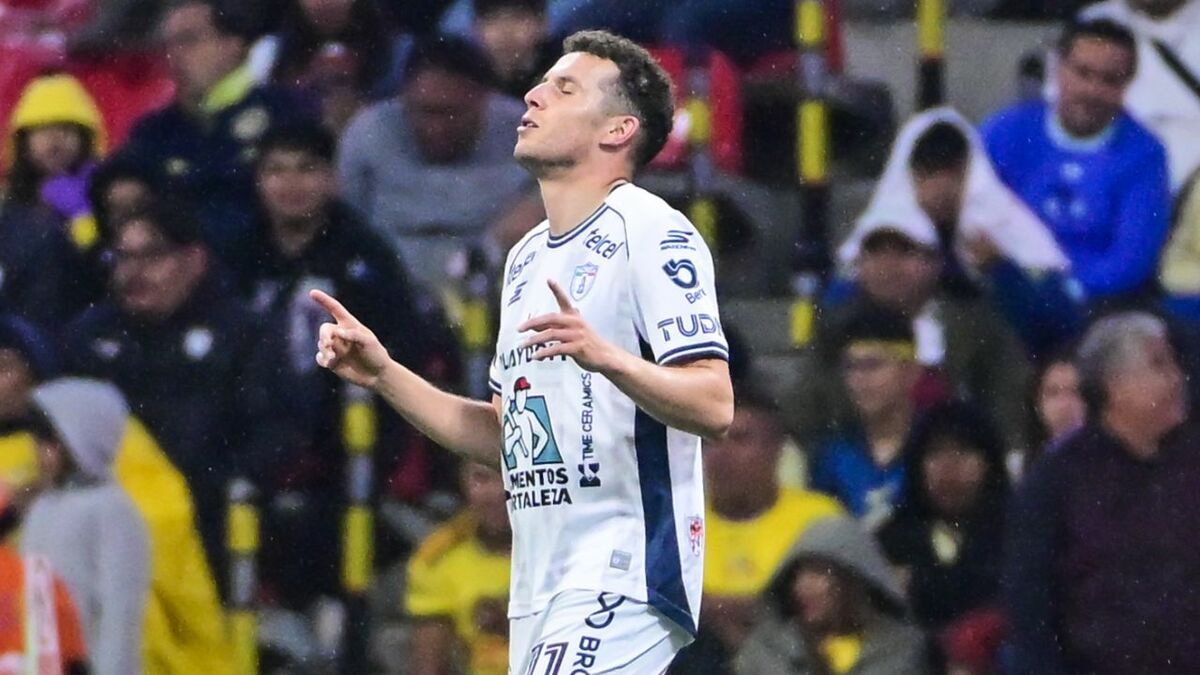Oussama Idrissi le dio la victoria a Pachuca en el Estadio Banorte (Fotografía: Imago 7)