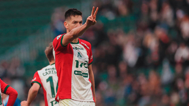 César Montes marcó en la goleada del Lokomotiv. (Foto: Instagram cjasib)