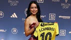 Scarlett Camberos brilló en la gala el Balón de Oro 2026 (Reuters)