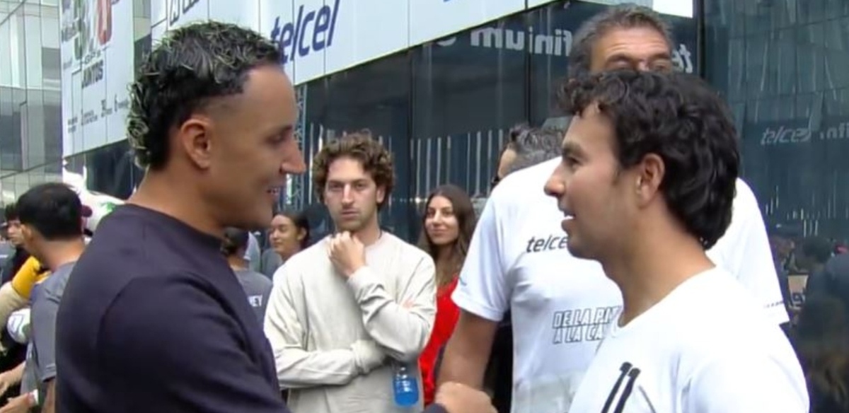 La CDMX fue escenario de la ya famosa cascarita con Checo Pérez (Captura @ClaroSports)