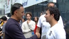 La CDMX fue escenario de la ya famosa cascarita con Checo Pérez (Captura @ClaroSports)