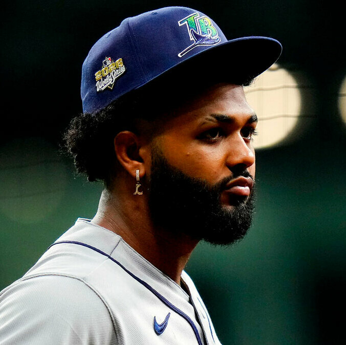 Junior Caminero y los Rays están abajo 3-0 en la Serie Mundial. (Foto: MLB.com)