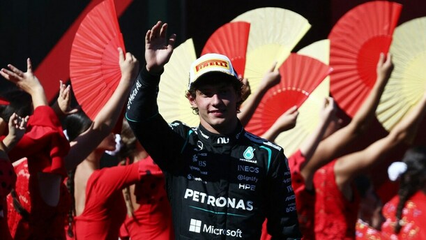Kimi Antonelli tras ganar el GP de España 2026 (Reuters)
