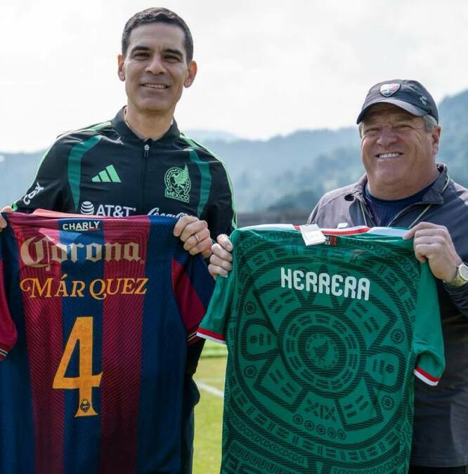 Miguel Herrera dirigió a Rafael Márquez en la Selección Mexicana (@Atlante)