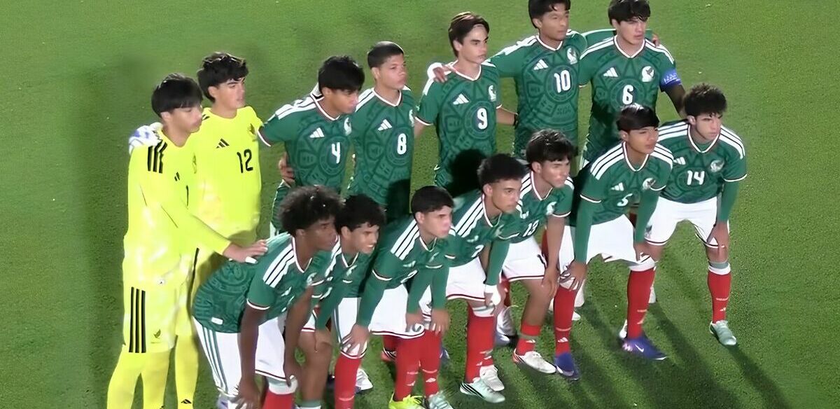 México terminó su participación en la Copa Mundial y Festival sub 15 de la FIFA Azerbaiyán 2026 / FOTO: Captura DAZN