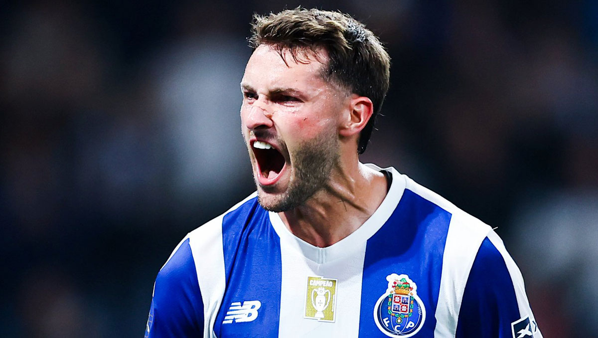 Santiago Gimenez celebró su tanto. (Foto: Porto)