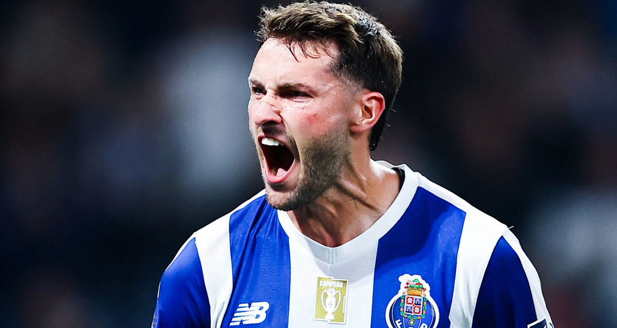 Santiago Gimenez celebró su tanto. (Foto: Porto)