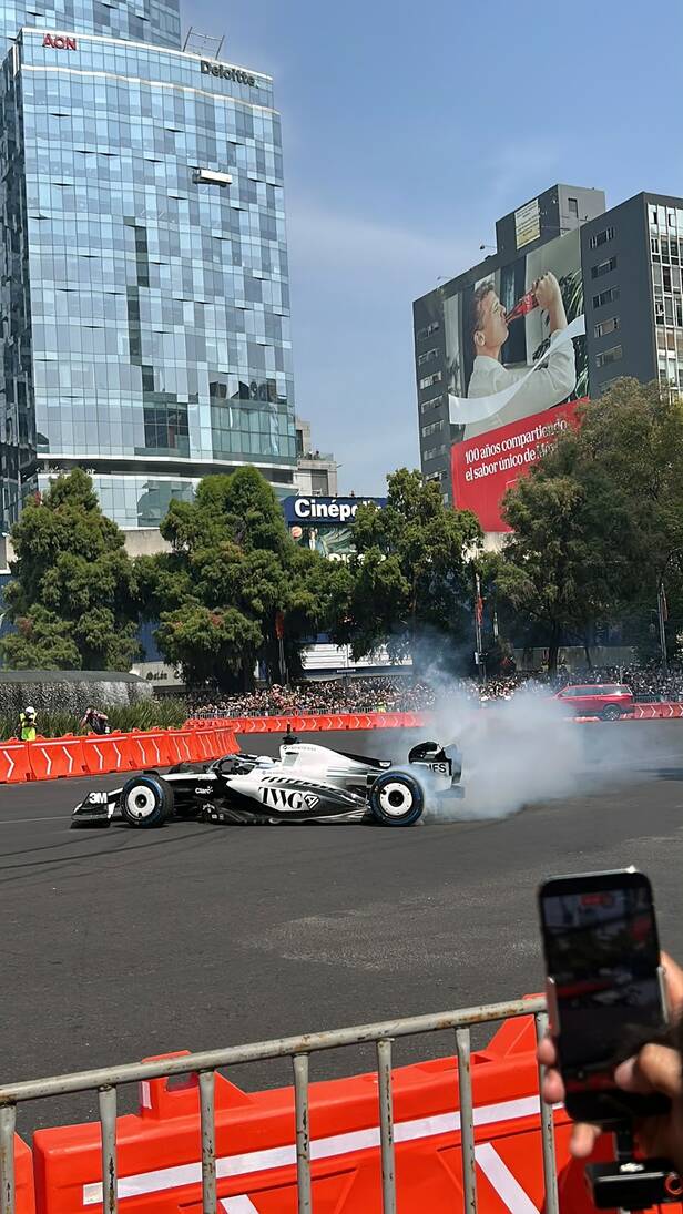 El show run de Checo Pérez. (Foto: Linda Enciso)