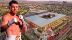 Canelo Álvarez se quiere retirar en el estadio del Atlas. (Fotos: @Canelo y Grupo Prodi)
