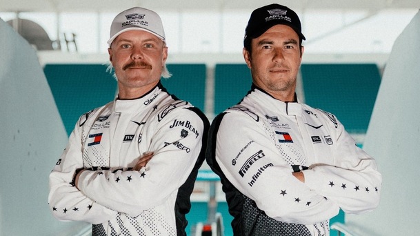 Valtteri Bottas y Checo Pérez, pilotos de Cadillac en F1 (X @Cadillac_F1)